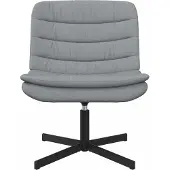 vidaXL Drehstuhl Hellgrau 63 x 75 x 76 cm Stoff