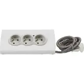 Legrand Przedluzacz tab 3x2P+Z +2USB Bialy 1,5m