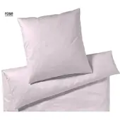 Elegante Bettwäsche Solid Jersey - 155x220 cm + 80x80 cmrose