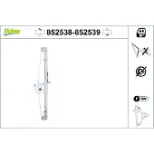 Valeo 852538 Elektrischer Fensterheber Vorne Links für FORD Transit Custom V362 Kastenwagen (FY, FZ) Tourneo Custom V362 Bus (F3) Transit Mk7 Bus