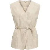 Object Bindegürtel Wickel Oberteil Beige 40