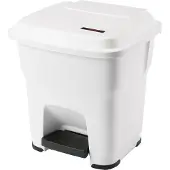Vileda Professional Hera Abfallbehälter mit Pedal weiß - 35 Liter | Packung (1 Stück)