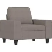 vidaXL Sessel Taupe 60 cm Stoff