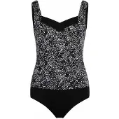 Mila Badeanzüge Swinging Dots | Grösse: 48 | Farbe: Schwarz/Weiß
