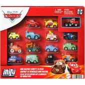Mattel Disney Pixar Cars Disney und Pixar Cars Mini-Rennauto 15er-Pack Die-Cast-Spielzeugautos, Sammelset, Fahrzeug-Set, 3 Jahr(e), Kunststoff, Metall, Mehrfarbig