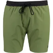 BOSS für Herren. 50514429 Shorts mit Logo und grüner Kontrastpaspelierung (XXL), Strandbekleidung, Polyester