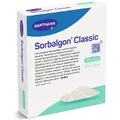 Sorbalgon Classic 5x5 cm Calciumalginat-Kompresse 10 St Verband