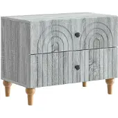 vidaXL Nachttisch Graues Sonoma 62 x 34,5 x 48 cm Holzwerkstoff