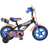 Volare Hot Wheels Kinderfahrrad – Jungen – Mag-Felgen – 12 Zoll – Schwarz