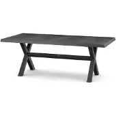 Siena Garden Sincro Dining Tisch – 200 x 100 cm, Aluminium (matt anthrazit) & HPL Titan