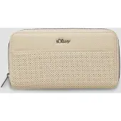 s.Oliver Geldbörse Zip Around Wallet Brown beige
