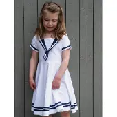 Geggamoja Matrosenkleid, Weiß, 74-80