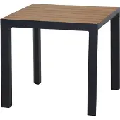 Siena Garden Silva Dining Tisch 80 x 80 cm - Aluminium (matt anthrazit) &Teak