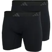 Adidas Herren Boxershorts, 2er Pack - Ergonomic Boxer Brief 2PK, Active Flex Cotton, Logo