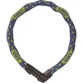 ABUS Kettenschloss Tresor 1385/75 Blue Mask – Zahlenschloss aus gehärtetem Stahl – 6 mm starke Vierkantkette – -Sicherheitslevel 6 – 75 cm – Blau