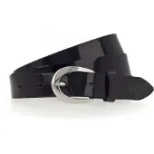 Tamaris Ledergürtel "Carolin Silver" weiches Lack-Rindleder mit hochglänzendem Finish