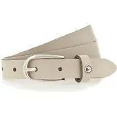 Tamaris Ledergürtel "Cassia Silver" weiches Rindleder mit leichter Narbung, schmal