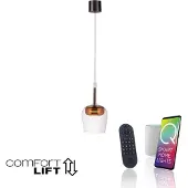 Paul Neuhaus Q-KON LED-Pendelleuchte, 1-armig, Kupfer, Smart Home mit ZigBee-App, 2700–5000 K, Artikelnummer 2741-20