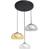 ITALUX Ainale Hängelampe 3xG9 Schwarz Dimmbar