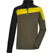Killtec Langarmshirt "KSW 259 MN LS SHRT" Warmhaltendes Funktionsshirt mit Reißverschluss und Kinnschutz