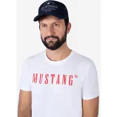 Mustang Baseball Cap "Taylor" 1 Stk. gerundeter Schirm, Größenverstellbar, Markenlogo vorne