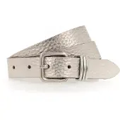 Tamaris Ledergürtel "Cara Silver" mit Metallic-Finish