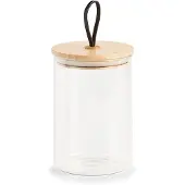 Zeller Vorratsglas rund Holzdeckel mit Schlaufe Present