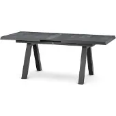 Siena Garden Tirana Dining Tisch, ausziehbar 160/200x90cm – Aluminium (matt anthrazit) & Keramikplat