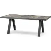 Siena Garden Tirana Dining Tisch, 200x100cm – Aluminium (matt anthrazit) & Keramikplatte (wood grey)