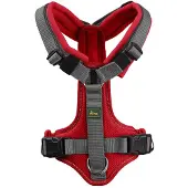 Hunter Geschirr Maldon Up mit Griff rot/grau, Größe: S-M / Breite: 2,0 cm