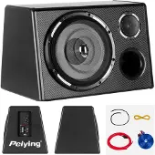 Peiying Auto-Subwoofer Bassbox Röhre 10" 200 W