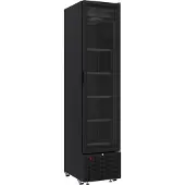 CombiSteel Kühlschrank 1-türig Glas schwarz 348l -