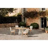 Niehoff Acore Tisch Teak/Aluminium Ø140 cm
