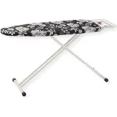 Sensahome Bügelbrett – Klappbarer Bügeltisch mit Bügeleisenständer – 120×38cm – Blumen