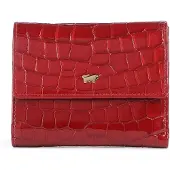 Braun Büffel Portemonnaie VERONA Geldbörse 9 Kartenfächer rot Damen - Leder
