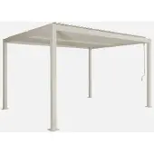 Sweeek - Bioklimatische Pergola mit Lamellendach Palace 3x4m - Beige