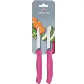 Victorinox Schälmesser mit rosa Spitze 8 cm (2er-Set)