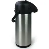 Gravidus Edelstahl Airport Pumpkanne Thermoskanne Fassungsvermögen 3 Liter