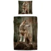 TRAUMSCHLAF Bettwäsche Wolf 160x210 cm + 65x100 cm