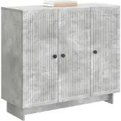vidaXL Sideboard Betongrau 89 x 34,5 x 80 cm Holzwerkstoff