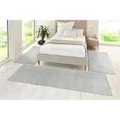 Hanse Home Bettumrandung "Pure 100" Höhe 13 mm 3 Stk. tlg. Kurzflor, Unifarben, Teppich, Bettläufer, Bettvorleger, Teppichläufer