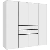 Xonox Garderobenschrank Kleiderschrank Falun | 6-türig | weiß