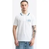Ocean pacific Herren Poloshirt normale Passform MANLY White/Blue 3XL