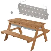 Roba Kindersitzgarnitur Outdoor + mit Spielwannen und Bankkissen Little Stars