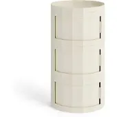 HAY Facet Cabinet 30 Beistellschrank, creme, ABS - , Facet Cabinet 30, Beige, für Wohnzimmer, Kunststoff, Modern