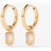 Sissy-Boy Gold-plated Ohrringe Mit Eckigem Stein