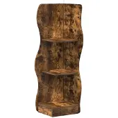 vidaXL Eckregal Räuchereiche 34 x 33 x 102 cm Holzwerkstoff