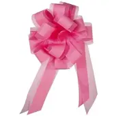 Roth Star Ziehschleife mit Tüll rosa 10er Box Ø19cm