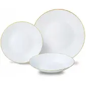 KINGHOFF Opal-Speiseservice für 6 Personen, 18-teilig, KH-1876