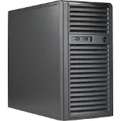 Supermicro CSE-731I-404B, Mini Tower, Server, Schwarz, micro ATX, HDD, Netzwerk, Leistung, System, Kensington